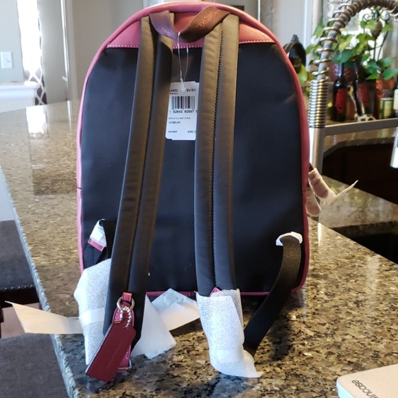 Pink coach back pack - Picture 3 of 5